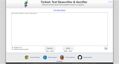 Desktop Screenshot of deasciifier.com